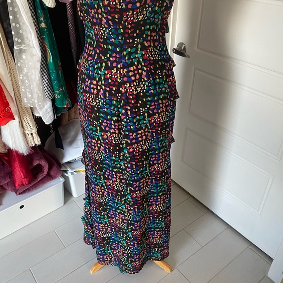 NastyGal ruffle polka dot gown - Picture 4 of 4